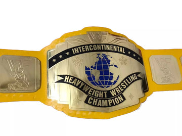 The Iconic WWF Intercontinental Yellow Brass Championship Title Belt: A Collector’s Dream