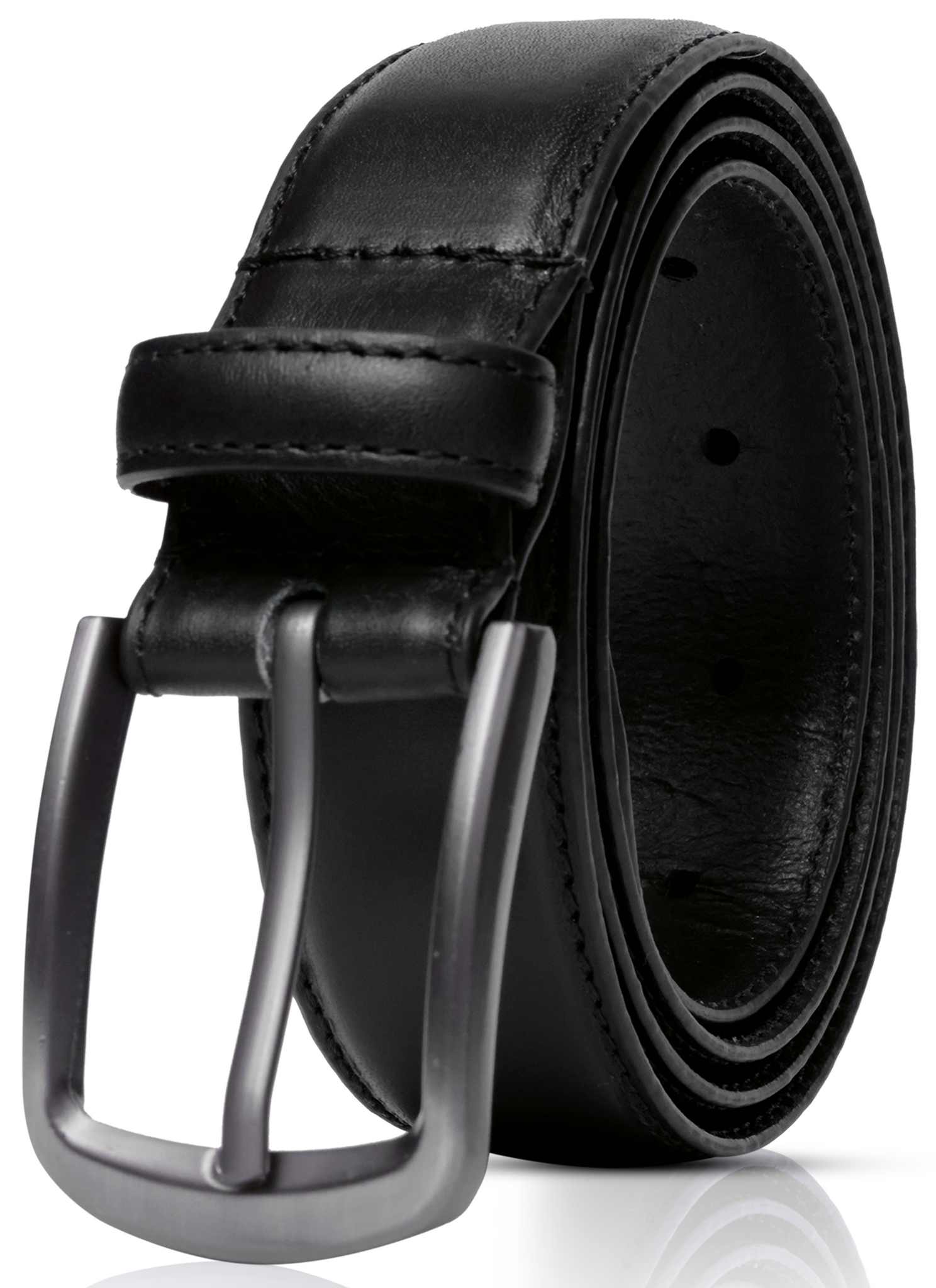 Men's Plain Dress Leather Belt Buffalo Leather