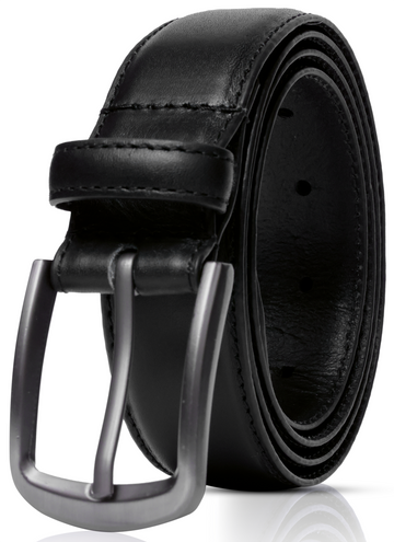 Men's Plain Dress Leather Belt Buffalo Leather